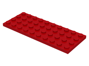 LEGO® los onderdeel Plaat Algemeen in kleur Rood 3030