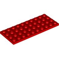 LEGO® los onderdeel Plaat Algemeen in kleur Rood 3030