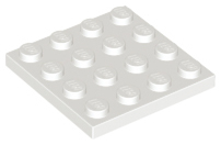 LEGO® los onderdeel Plaat Algemeen in kleur Wit 3031