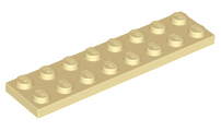 LEGO® los onderdeel Plaat Algemeen in kleur Geelbruin 3034