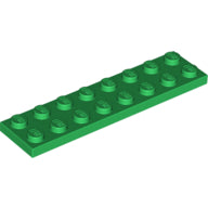 LEGO® los onderdeel Plaat Algemeen in kleur Groen 3034