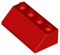 LEGO® los onderdeel Dakpan Algemeen in kleur Rood 3037