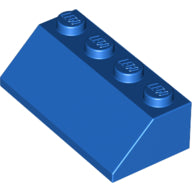 LEGO® los onderdeel Dakpan Algemeen in kleur Blauw 3037