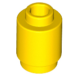 LEGO® los onderdeel Steen Rond in kleur Geel 3062b