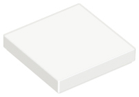 LEGO® los onderdeel Tegel Algemeen in kleur Wit 3068b