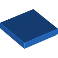 LEGO® los onderdeel Tegel Algemeen in kleur Blauw 3068b