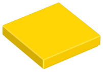 Plaatje in Gallery viewer laden, LEGO® los onderdeel Tegel Algemeen in kleur Geel 3068b