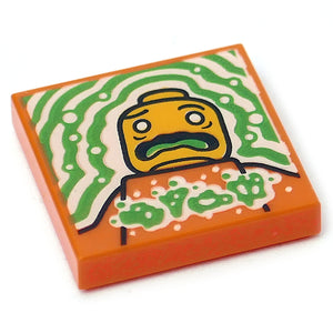 LEGO® los onderdeel Tegel met Motief Oranje 3068bpb1553