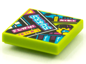 LEGO® los onderdeel Tegel met Motief Limoen 3068bpb1600