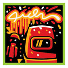 LEGO® los onderdeel Tegel met Motief Limoen 3068bpb1616