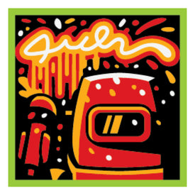 LEGO® los onderdeel Tegel met Motief Limoen 3068bpb1616