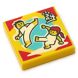LEGO® los onderdeel Tegel met Motief Geel 3068bpb1632