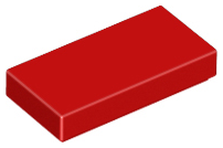 Plaatje in Gallery viewer laden, LEGO® los onderdeel Tegel Algemeen in kleur Rood 3069b