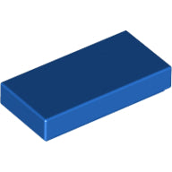 LEGO® los onderdeel Tegel Algemeen in kleur Blauw 3069b