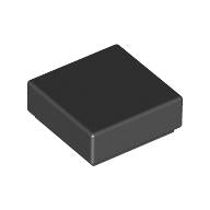 LEGO® los onderdeel Tegel Algemeen in kleur Zwart 3070b