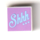 LEGO® los onderdeel Tegel met Motief in kleur Wit 3070bpb186