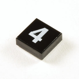 LEGO® los onderdeel Tegel met Motief Zwart 3070bpb229