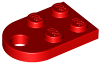 LEGO® los onderdeel Plaat Aangepast in kleur Rood 3176