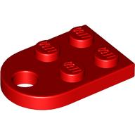 Plaatje in Gallery viewer laden, LEGO® los onderdeel Plaat Aangepast in kleur Rood 3176