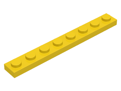 LEGO® los onderdeel Plaat Algemeen in kleur Geel 3460
