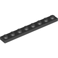 LEGO® los onderdeel Plaat Algemeen in kleur Zwart 3460