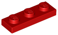 LEGO® los onderdeel Plaat Algemeen in kleur Rood 3623