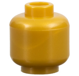 LEGO® los onderdeel Hoofd in kleur Parel Goud 3626b