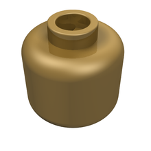 Plaatje in Gallery viewer laden, LEGO® los onderdeel Hoofd in kleur Parel Goud 3626b