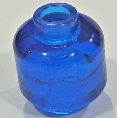 LEGO® los onderdeel Hoofd Doorzichtig Donkerblauw 3626b