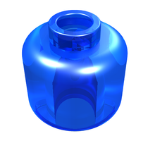 Plaatje in Gallery viewer laden, LEGO® los onderdeel Hoofd Doorzichtig Donkerblauw 3626b