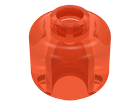 LEGO® los onderdeel Hoofd Doorzichtig Neon Oranje 3626b