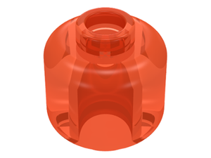 LEGO® los onderdeel Hoofd Doorzichtig Neon Oranje 3626b