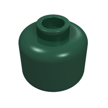 Plaatje in Gallery viewer laden, LEGO® los onderdeel Hoofd in kleur Donkergroen 3626c