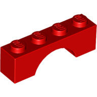 Plaatje in Gallery viewer laden, LEGO® los onderdeel Steen Boog in kleur Rood 3659
