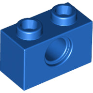 Plaatje in Gallery viewer laden, LEGO® los onderdeel Technische Steen in kleur Blauw 3700
