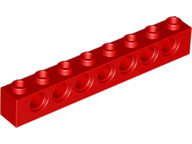 Plaatje in Gallery viewer laden, LEGO® los onderdeel Technische Steen in kleur Rood 3702