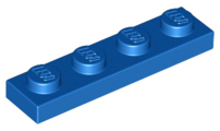 LEGO® los onderdeel Plaat Algemeen in kleur Blauw 3710