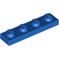 LEGO® los onderdeel Plaat Algemeen in kleur Blauw 3710