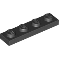 Plaatje in Gallery viewer laden, LEGO® los onderdeel Plaat Algemeen in kleur Zwart 3710