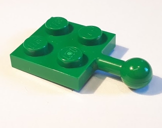 LEGO® los onderdeel Plaat Aangepast in kleur Groen 3731