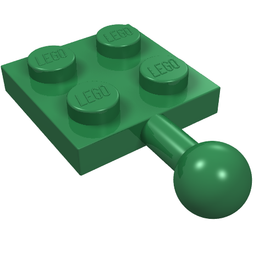 LEGO® los onderdeel Plaat Aangepast in kleur Groen 3731