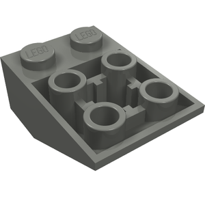LEGO® los onderdeel Dakpan Omgekeerd in kleur Zwart 3747b