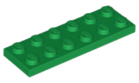 LEGO® los onderdeel Plaat Algemeen in kleur Groen 3795