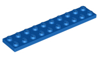 LEGO® los onderdeel Plaat Algemeen in kleur Blauw 3832