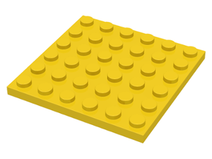 LEGO® los onderdeel Plaat Algemeen in kleur Geel 3958