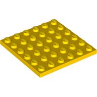 LEGO® los onderdeel Plaat Algemeen in kleur Geel 3958