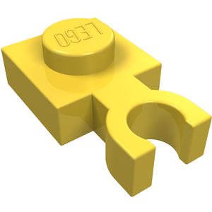 LEGO® los onderdeel Plaat Aangepast in kleur Geel 4085b