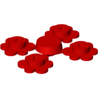 LEGO® los onderdeel Plant & Struik in kleur Rood 3742sprue