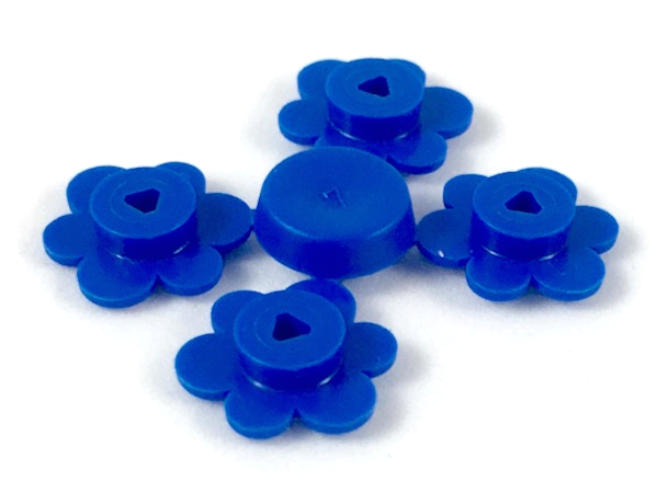 LEGO® los onderdeel Plant & Struik in kleur Blauw 3742sprue