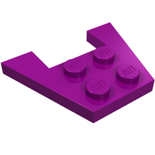 Plaatje in Gallery viewer laden, LEGO® los onderdeel Wig Plaat in kleur Paars 4859